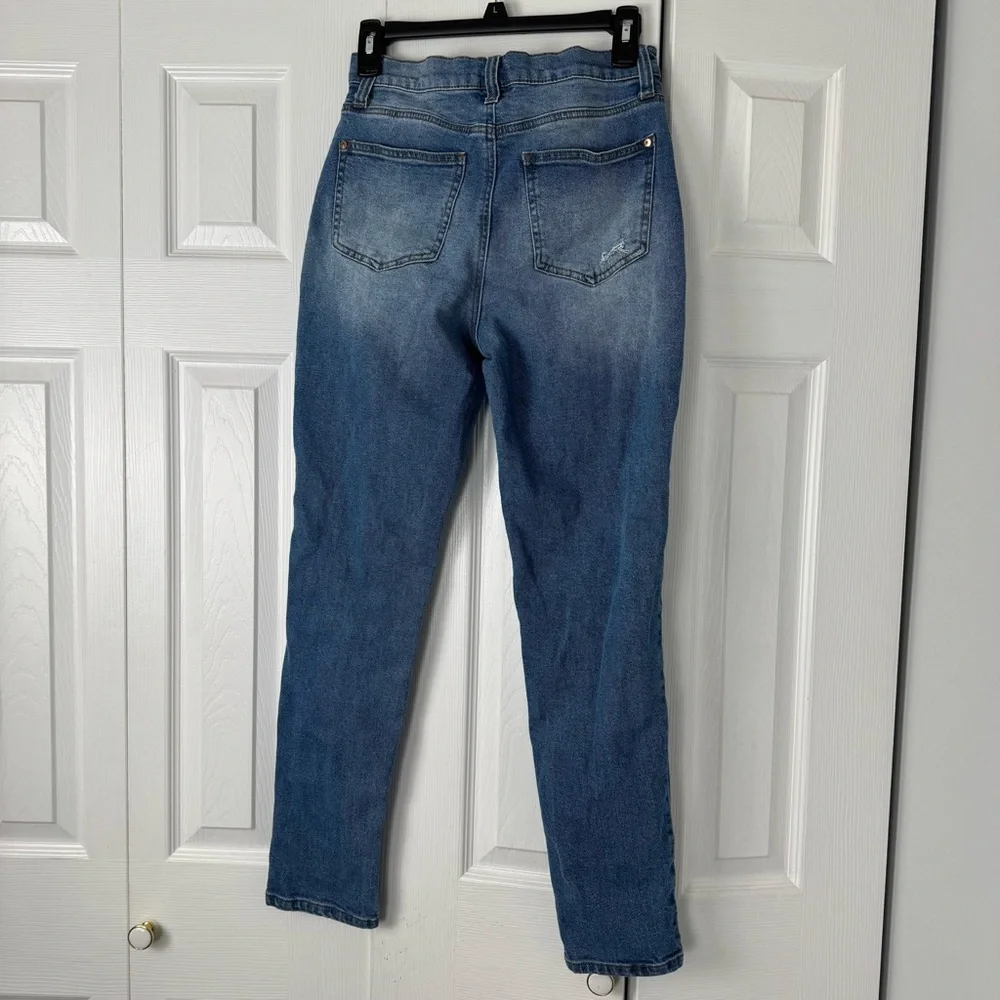 Altar’d State Women's Blue Distressed Jeans - Picture 3 of 5